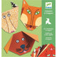 Djeco Origami meisterdamiskomplekt kleepsudega Loomad