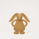 Moonie looduslikust kummist beebihammastega mänguasi Cappuccino Rabbit