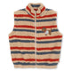 Konges Slojd laste vest tikitud Joddy Teddy Tangerine Stripe mustriga