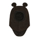 Huttelihut Laste villane tuukrimüts kõrvadega Dark Brown Melange