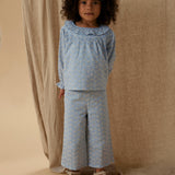 Lil' Atelier Laste tüdrukute laiad püksid Zen Blue NMFTESSIE