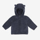 Huttelihut Lastejope merino villast kapuutsi ja kõrvadega Ombre Blue Melange