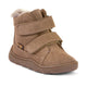 Froddo laste paljajalu talvesaapad Zeru Tex Furry Camel Brown
