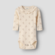 Lil' Atelier beebikombinesoon pikkade varrukatega Novelle Peach Flower NBFRACHELLO